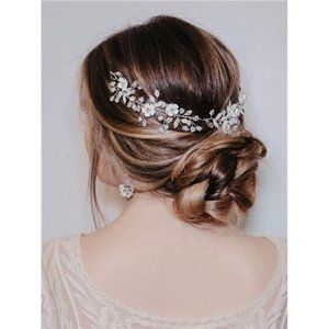 Silver Crystal Wedding Headband | Bridal Hair Accessories